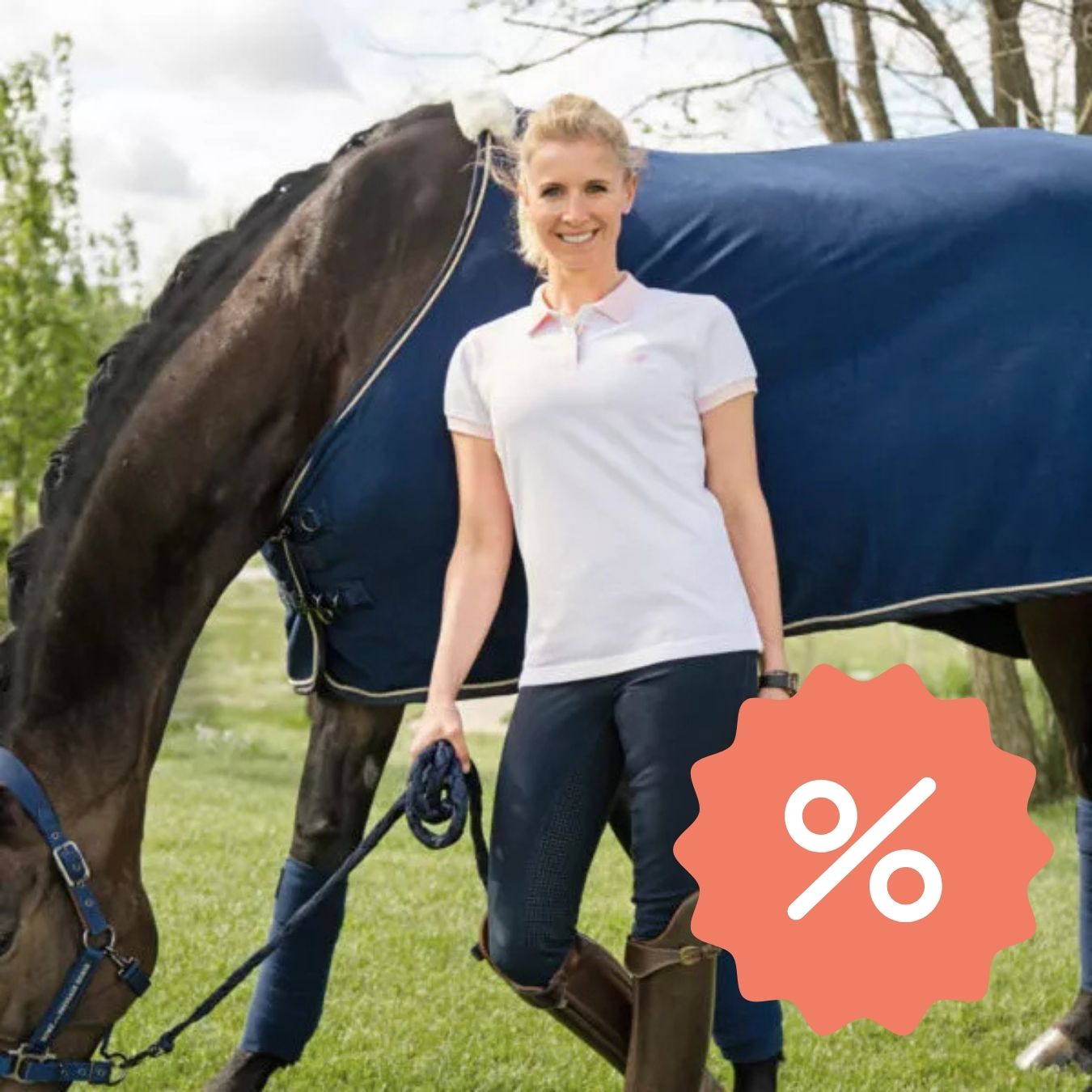 Poloshirt Perlenstickerei