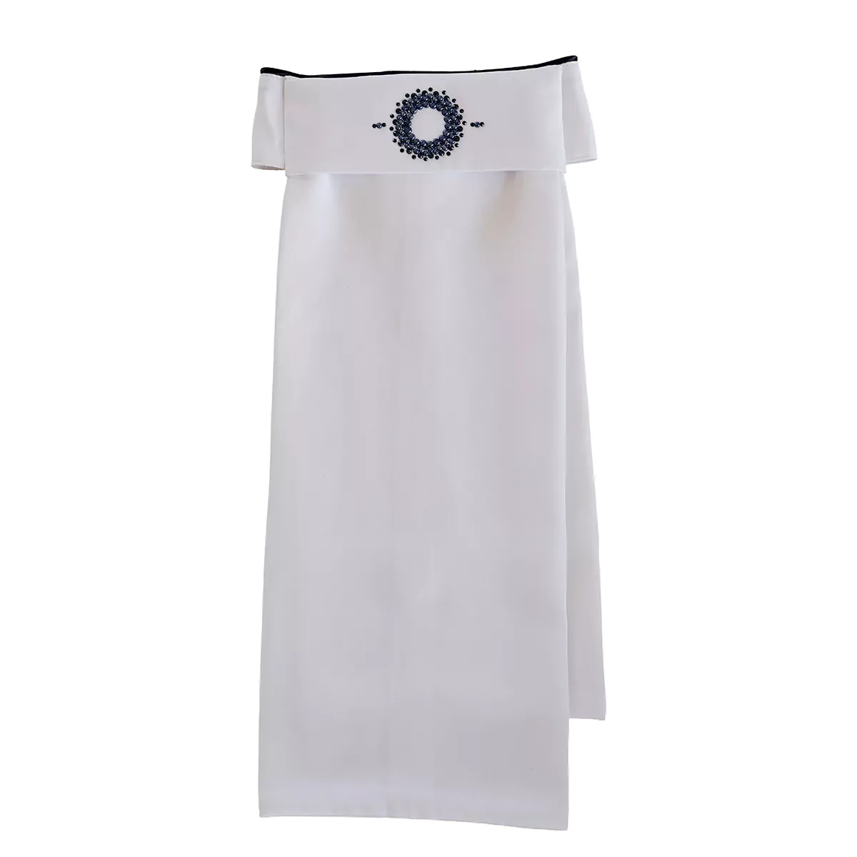 Plastron von Maceur mit blauem Kreis - Produktaufnahme
