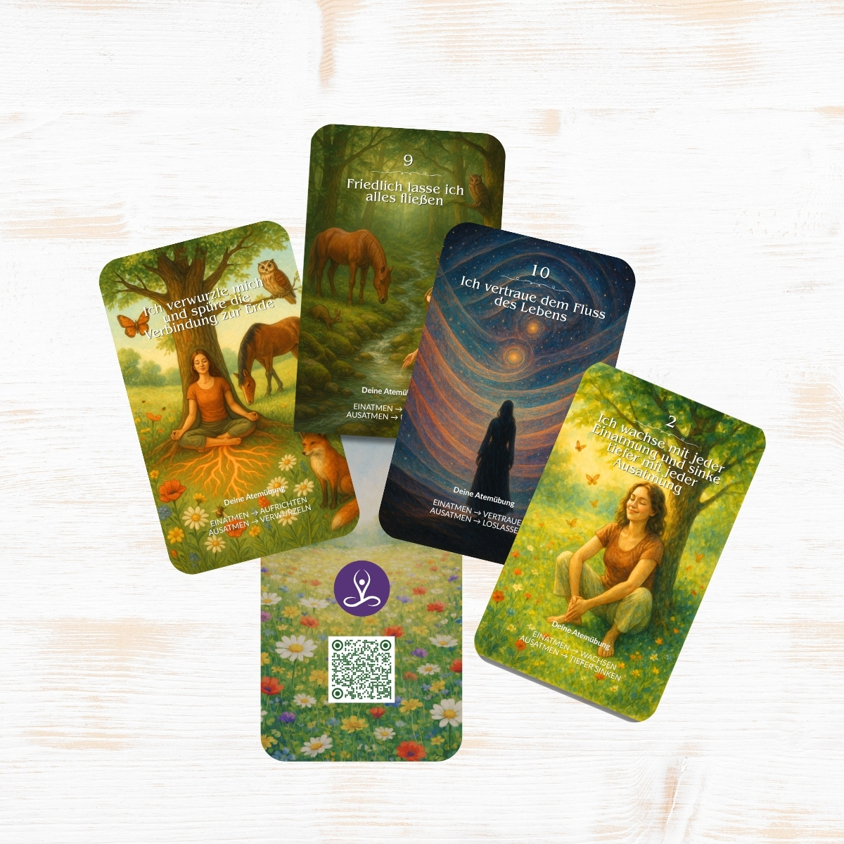 Yoga Karten für die tägliche Inspiration - Aubenhausen Club